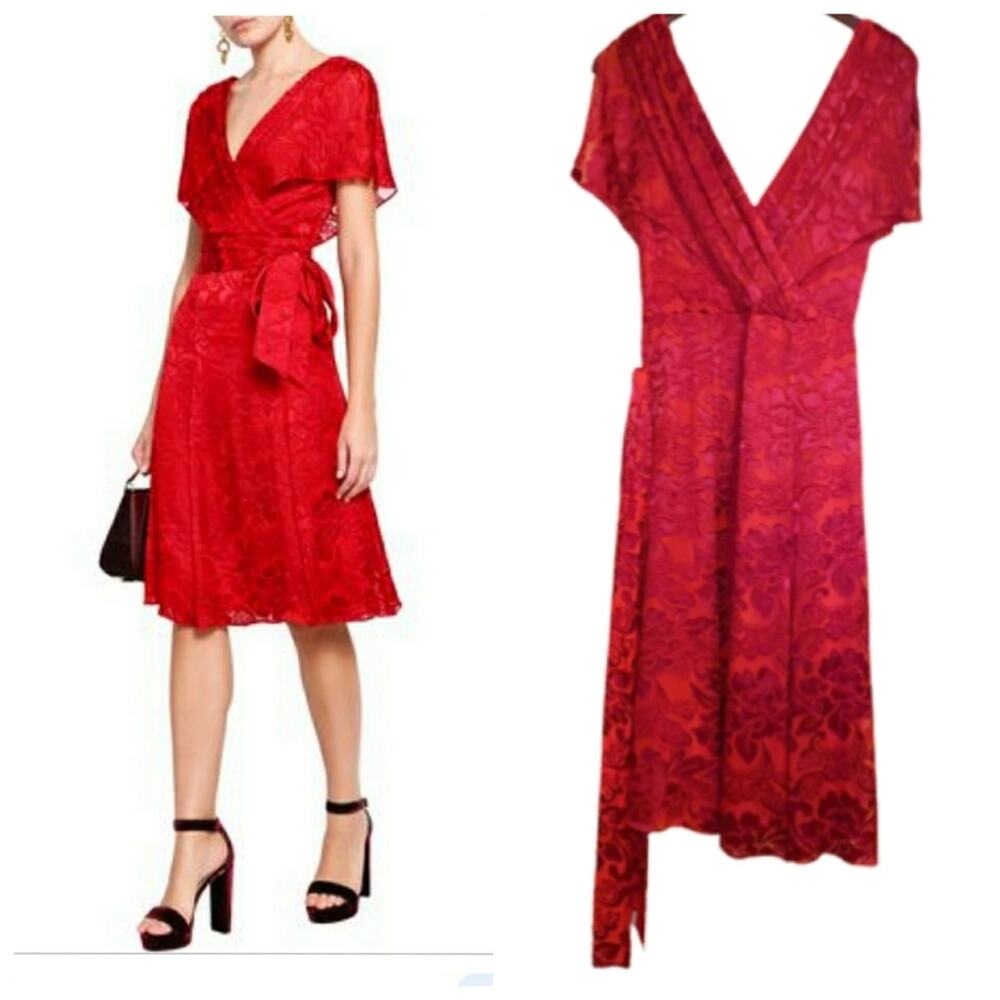Alice&Olivia Darva Wrap Effect Dress